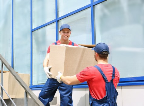Careful handling of belongings during a local removal