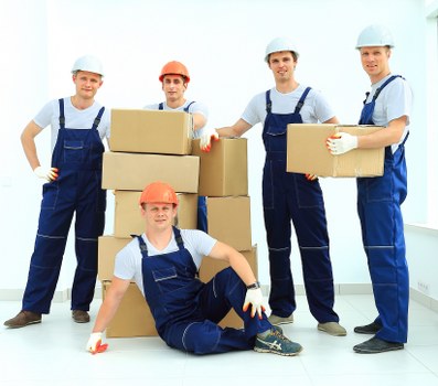 House movers loading furniture in Richmond upon Thames