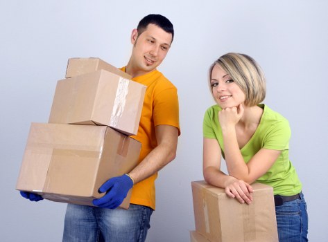 Van loading recyclable household items in Richmond upon Thames